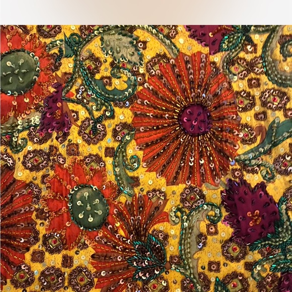 Oleg Cassini Vintage Beaded Mini Dress - Picture 3 of 6